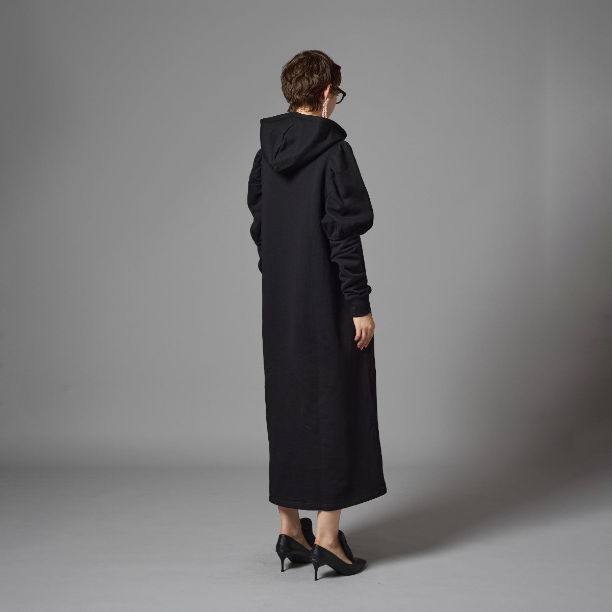 MESH POCKET PUFFSLEEVE ONE-PIECE