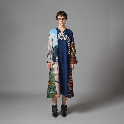 DIRECT PRINT PULLOVER ONE-PIECE