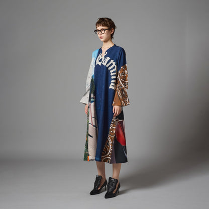 DIRECT PRINT PULLOVER ONE-PIECE