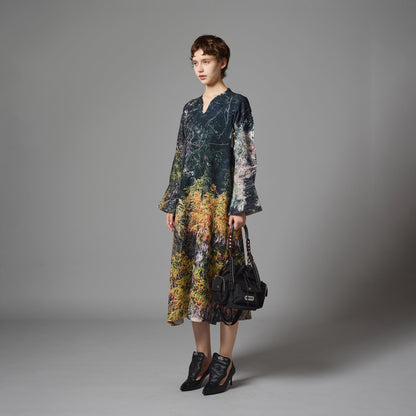 DIRECT PRINT PULLOVER ONE-PIECE