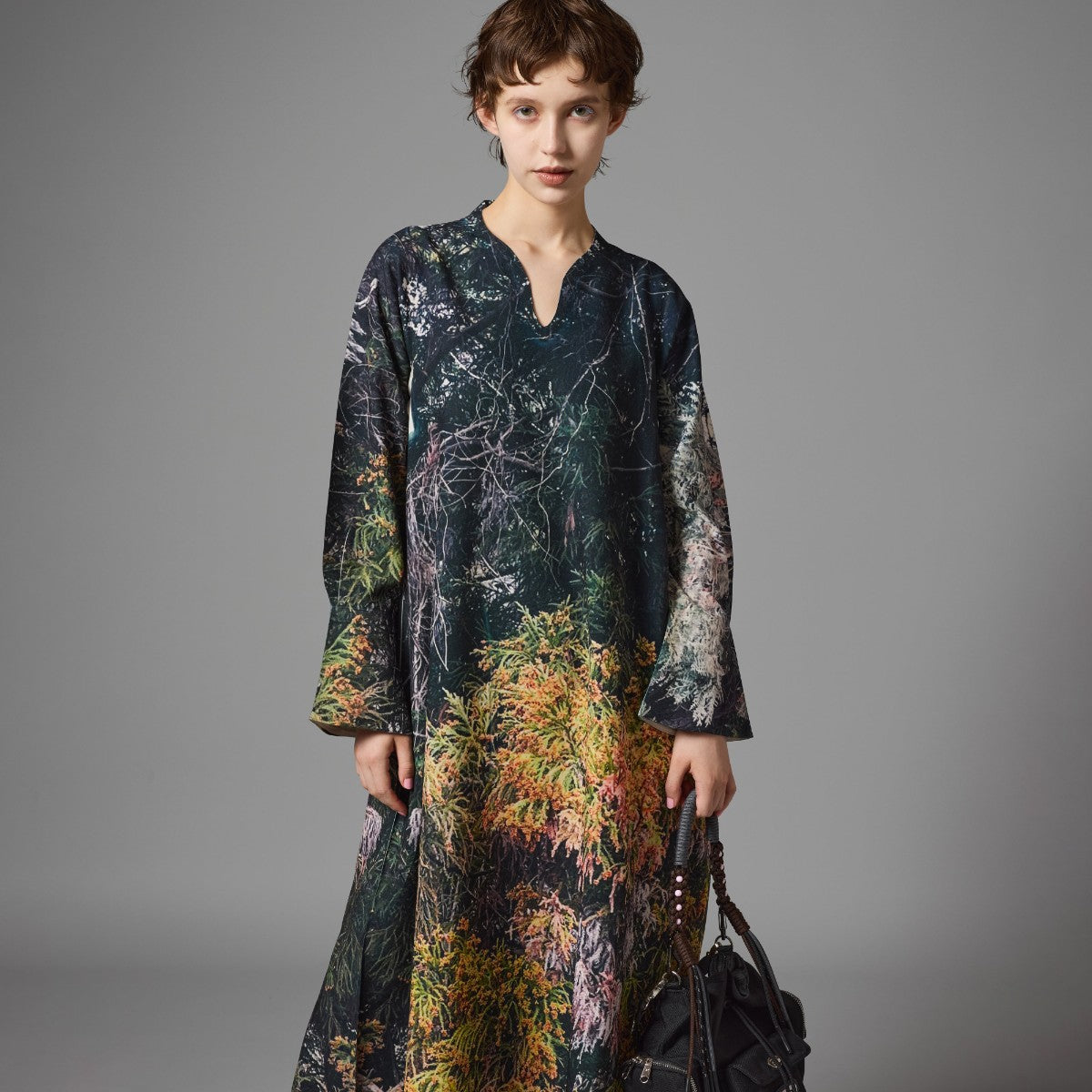 DIRECT PRINT PULLOVER ONE-PIECE