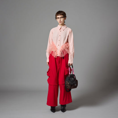 GATHER TULLE SHIRT