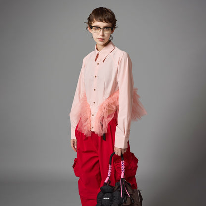GATHER TULLE SHIRT