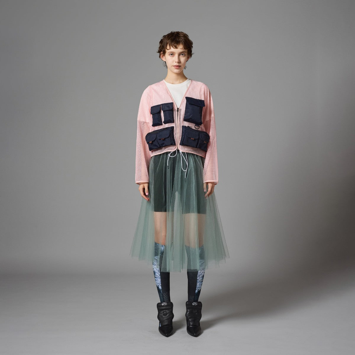 GATHER TULLE ONEｰPIECE