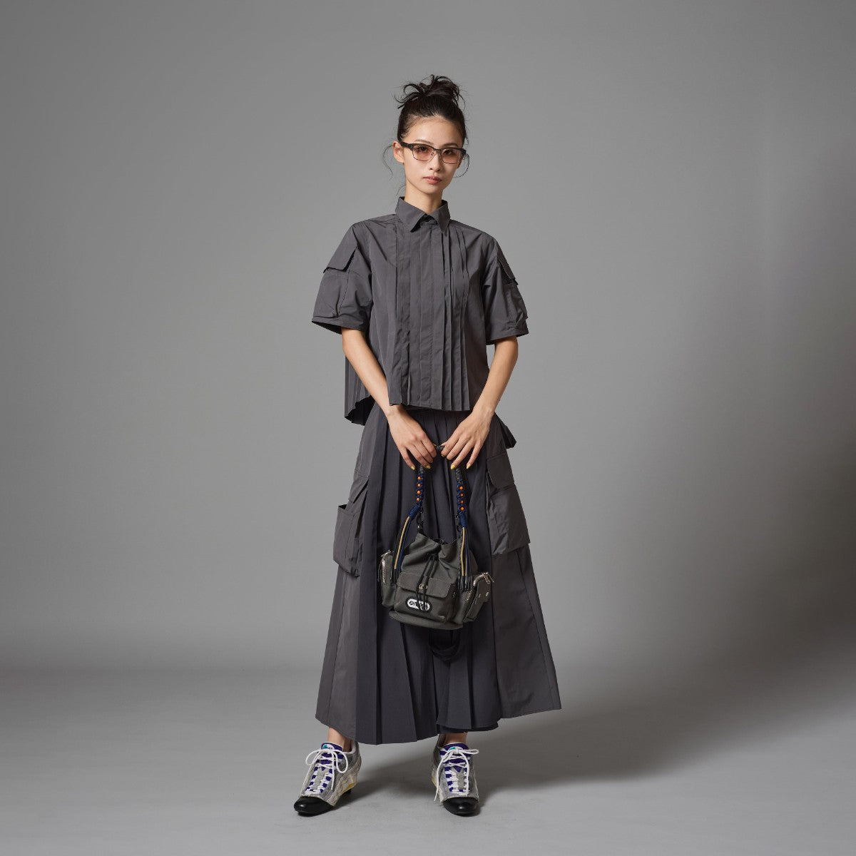PIN TUCK TECH SHIRT
