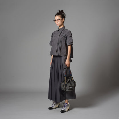 PIN TUCK TECH SHIRT