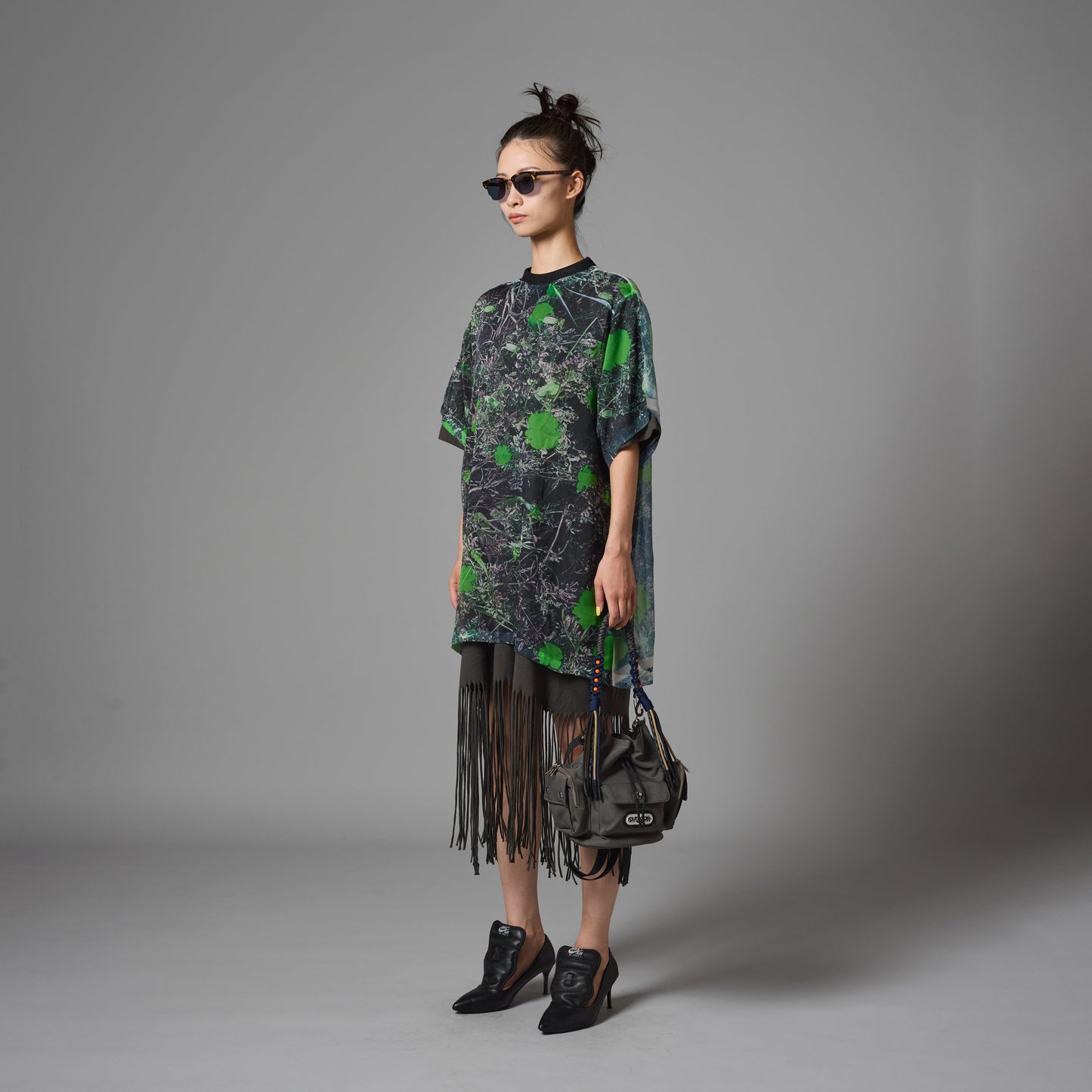 FRINGE T-SHIRT ONE-PIECE