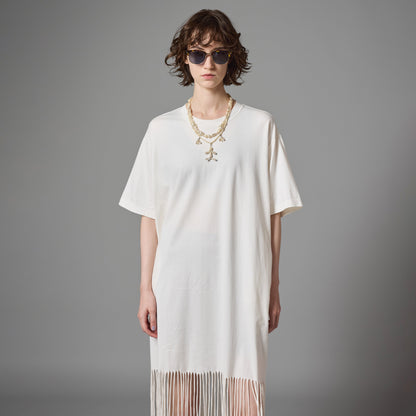 FRINGE T-SHIRT ONE-PIECE