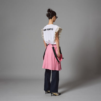 FRILL SLEEVE T-SHIRT