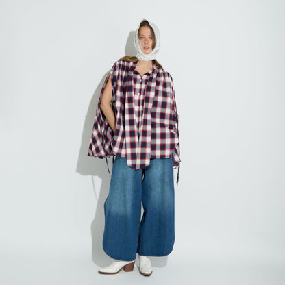 SIDE SLIT DENIM LONG PANTS
