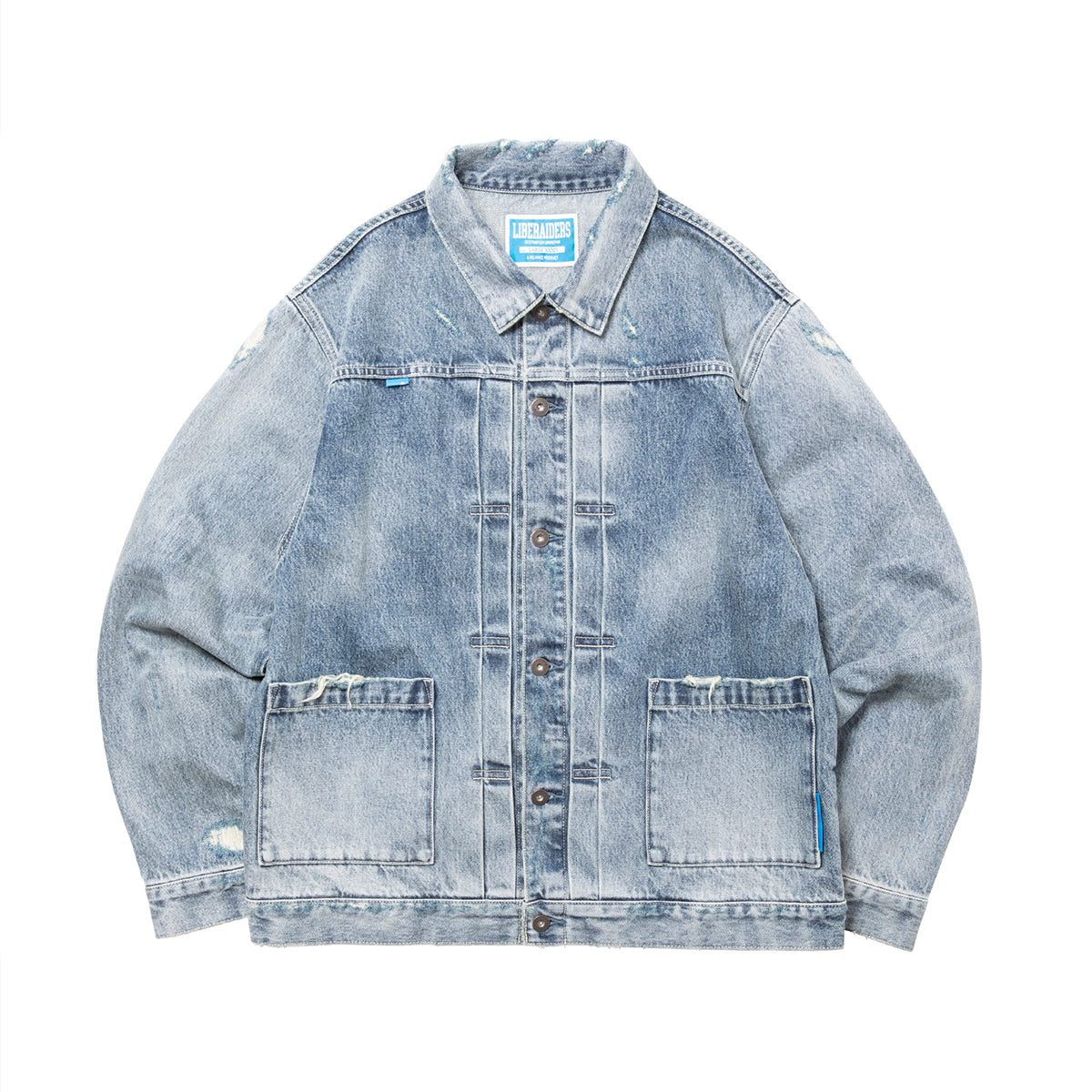 DAMAGED DENIM TRUCKER JACKET