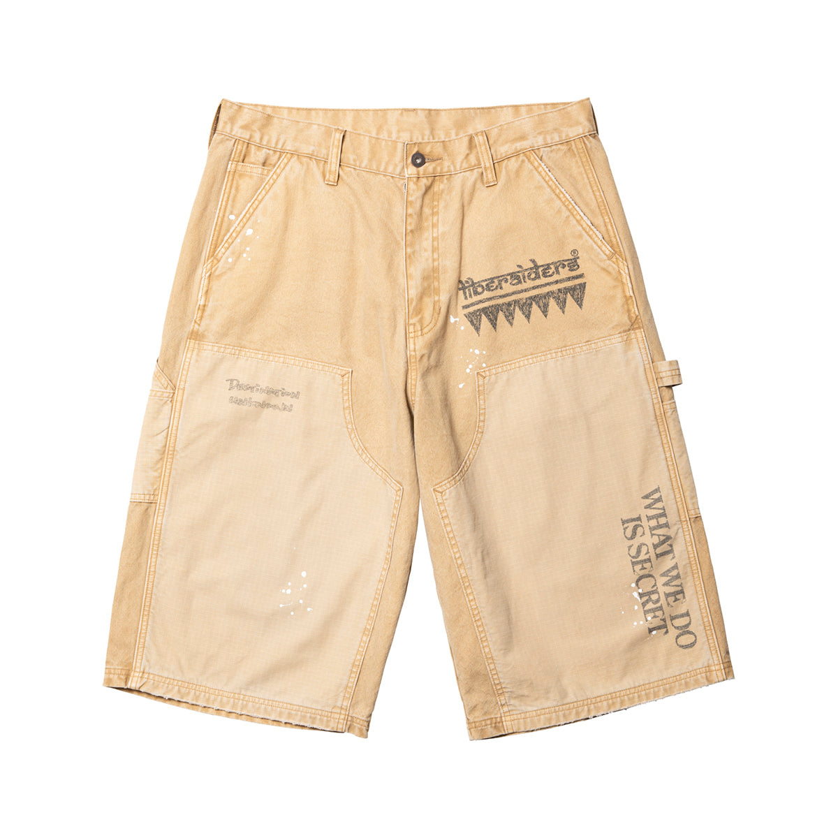 HANDWRITING CANVAS WORK SHORTS