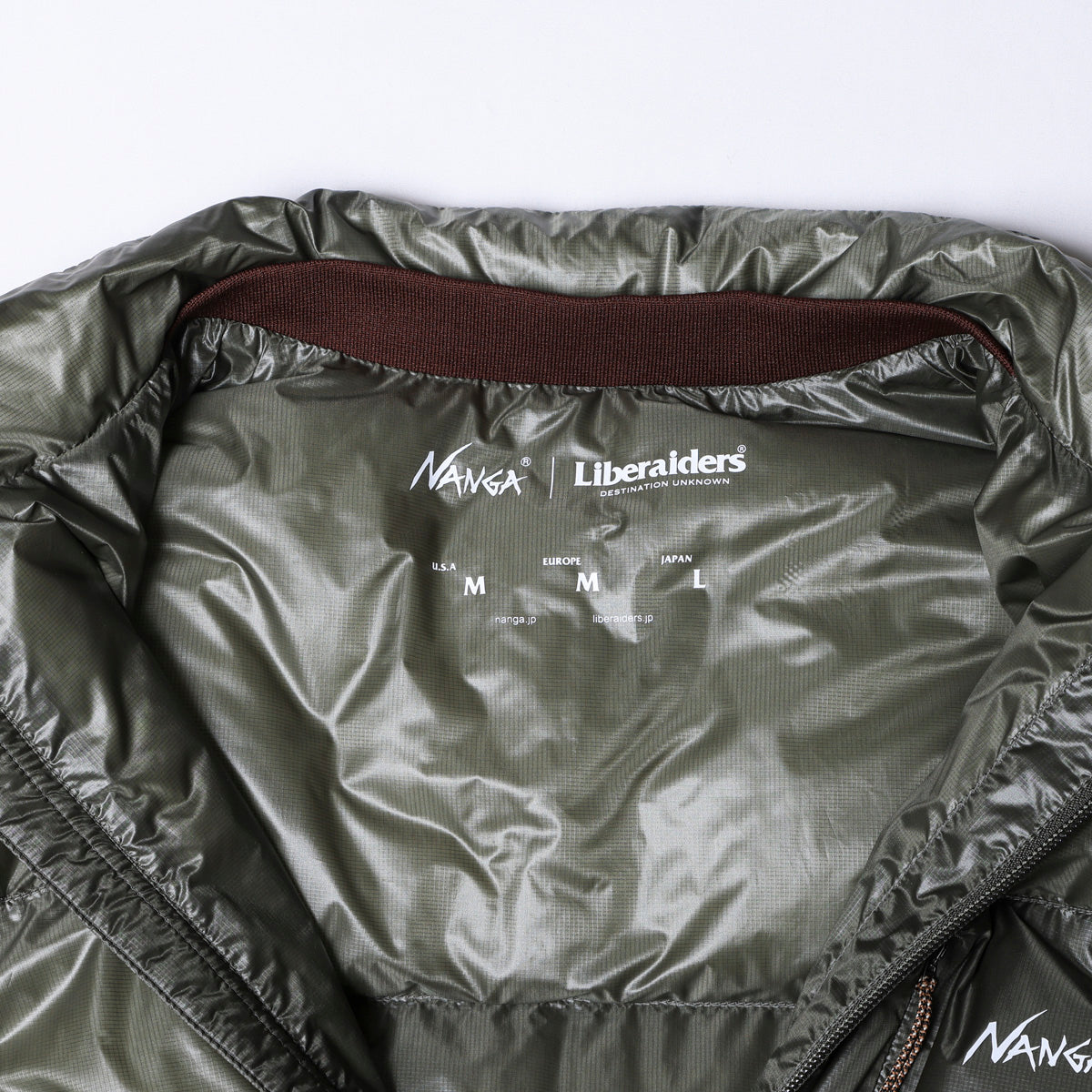 NANGA X LIBERAIDERS RIPSTOP NYLON DOWN JACKET