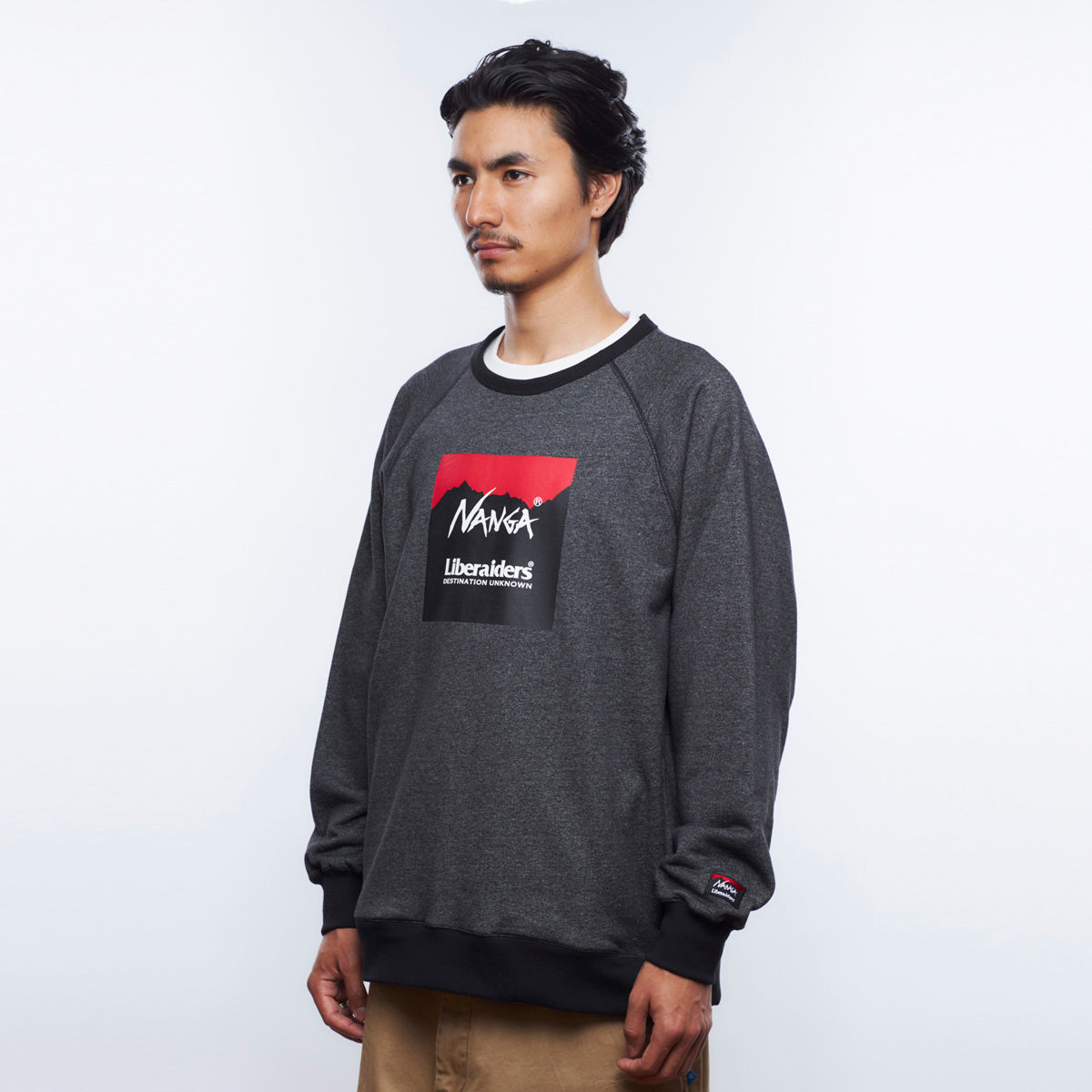 NANGA X LIBERAIDERS ECO HYBRID SWEAT SHIRT