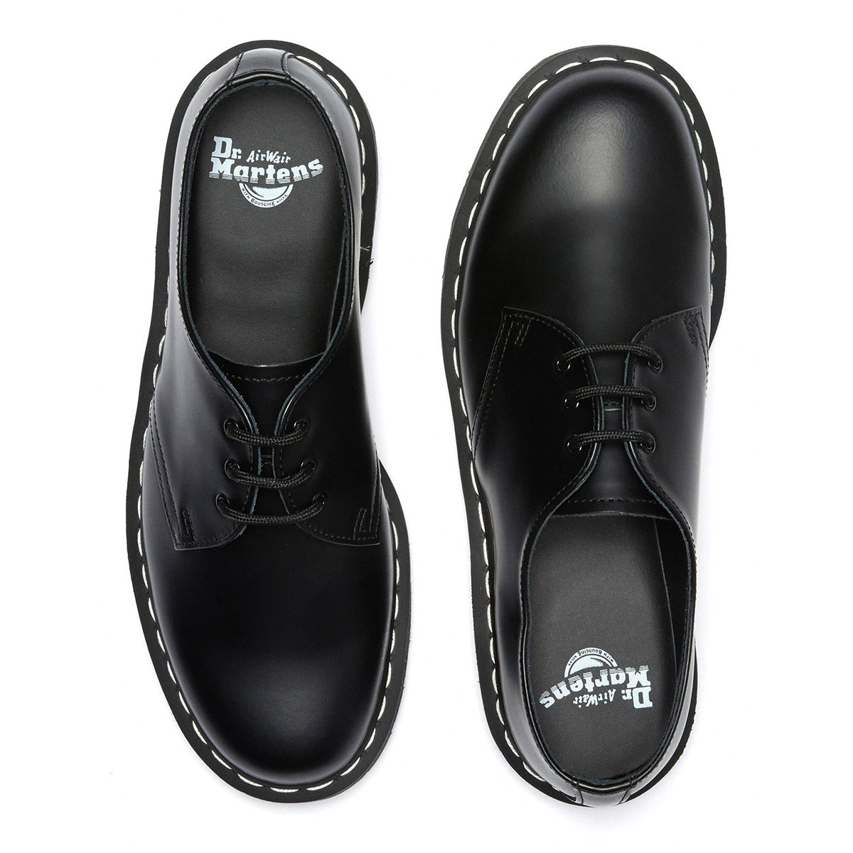 Dr. MARTENS 1461 White Stitch 3 Eye Shoe ドクターマーチン 1461 ホワイトステッチ 3 ホール シューズ 24757001【レディース 3ホールシューズ レザーシューズ 定番モデル ローカット 26FW】