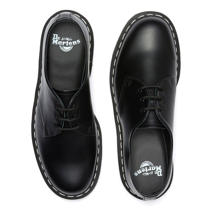 Dr. MARTENS 1461 White Stitch 3 Eye Shoe ドクターマーチン 1461 ホワイトステッチ 3 ホール シューズ 24757001【レディース 3ホールシューズ レザーシューズ 定番モデル ローカット 26FW】