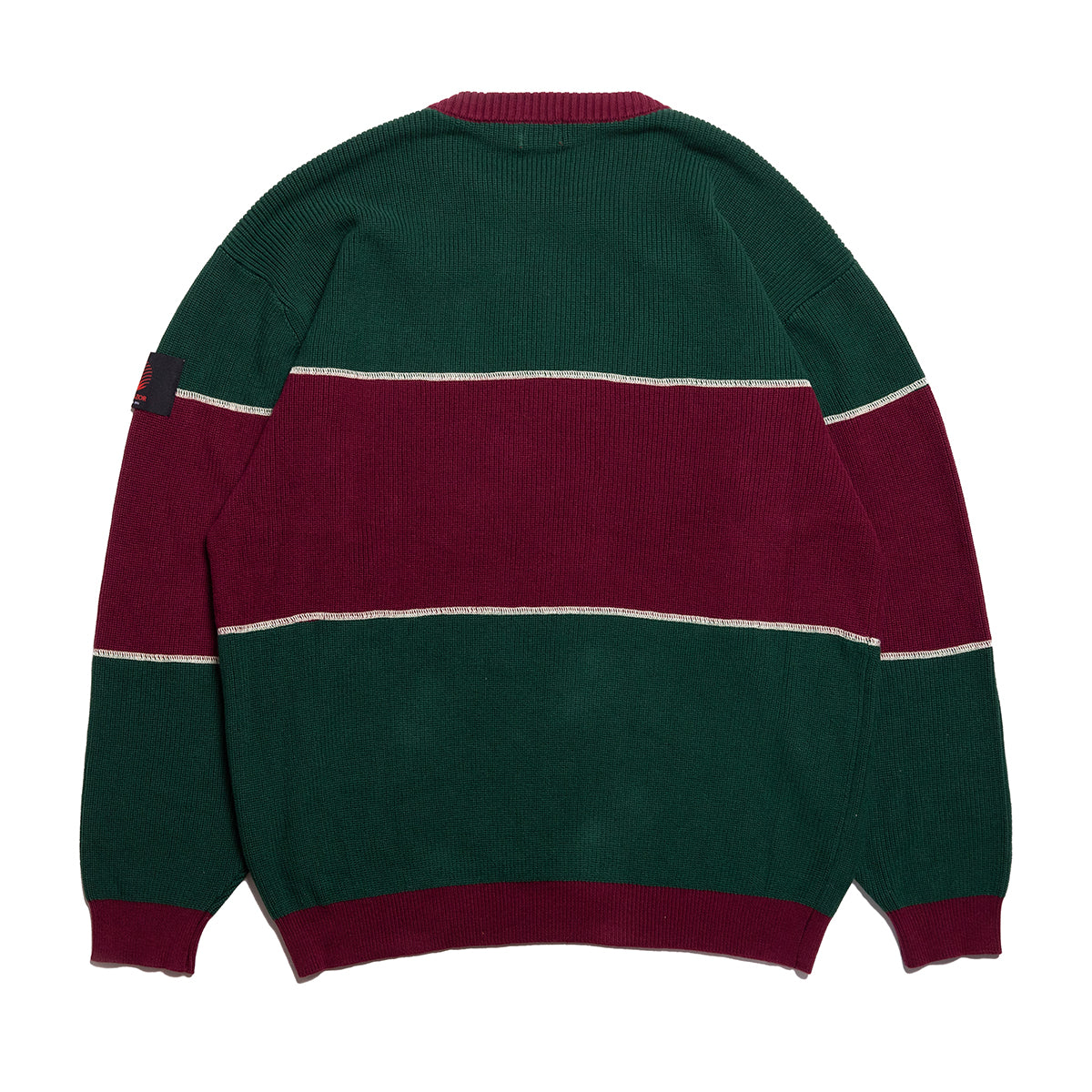 BIG STRIPE CREW KNIT