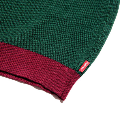 BIG STRIPE CREW KNIT