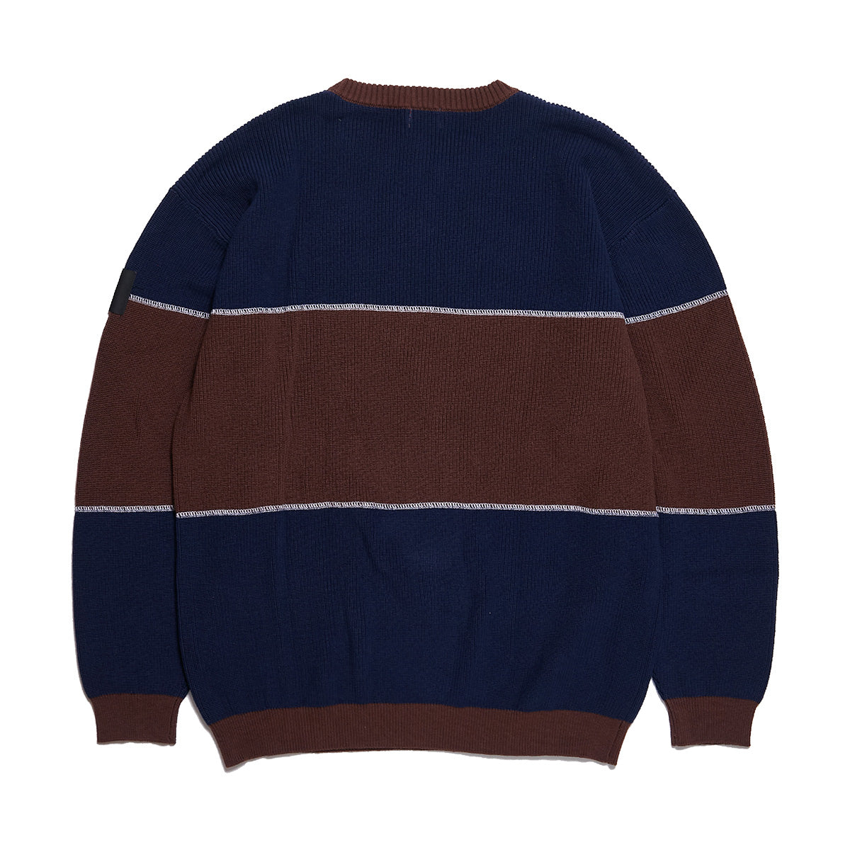 BIG STRIPE CREW KNIT