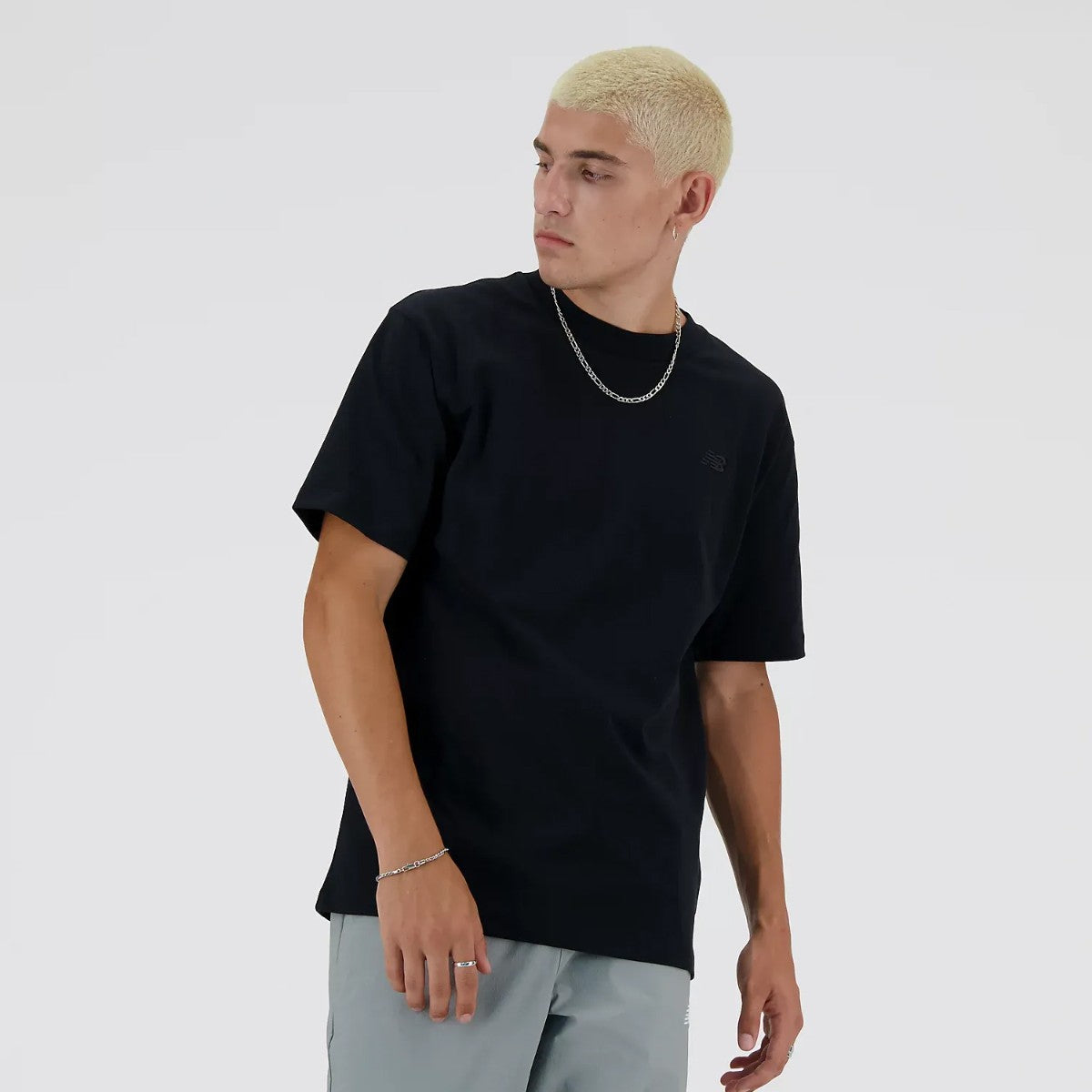 New Balance Athletics Cotton T-Shirt ニューバランス アスレチックス コットン Tシャツ MT41533【メンズ Tシャツ 半袖 コットンジャージー ロゴ刺繍 25FW】