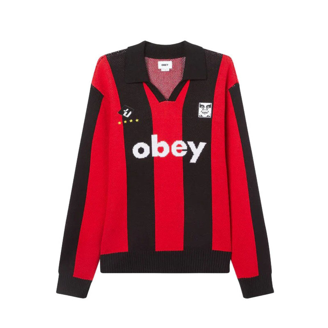 ウェア obey Soccer Jersey Sweater Sweater Obey Men Soccer Jersey Sweater Light Blue Multi '24