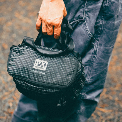 GRID NYLON SHOULDER BAG