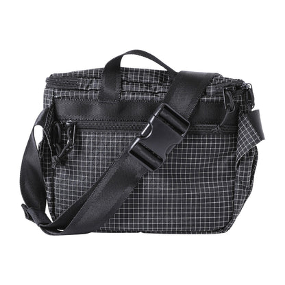 GRID NYLON SHOULDER BAG