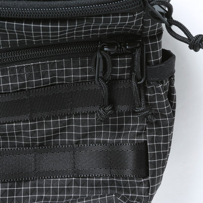 GRID NYLON SHOULDER BAG