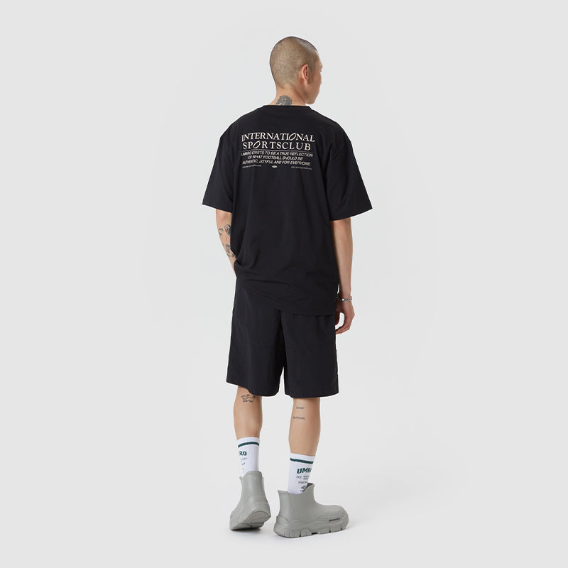 BACK LETTERING SHORT SLEEVE SHIRT