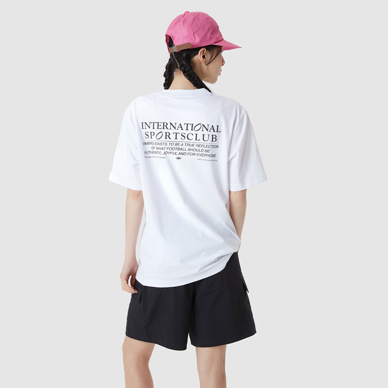 BACK LETTERING SHORT SLEEVE SHIRT