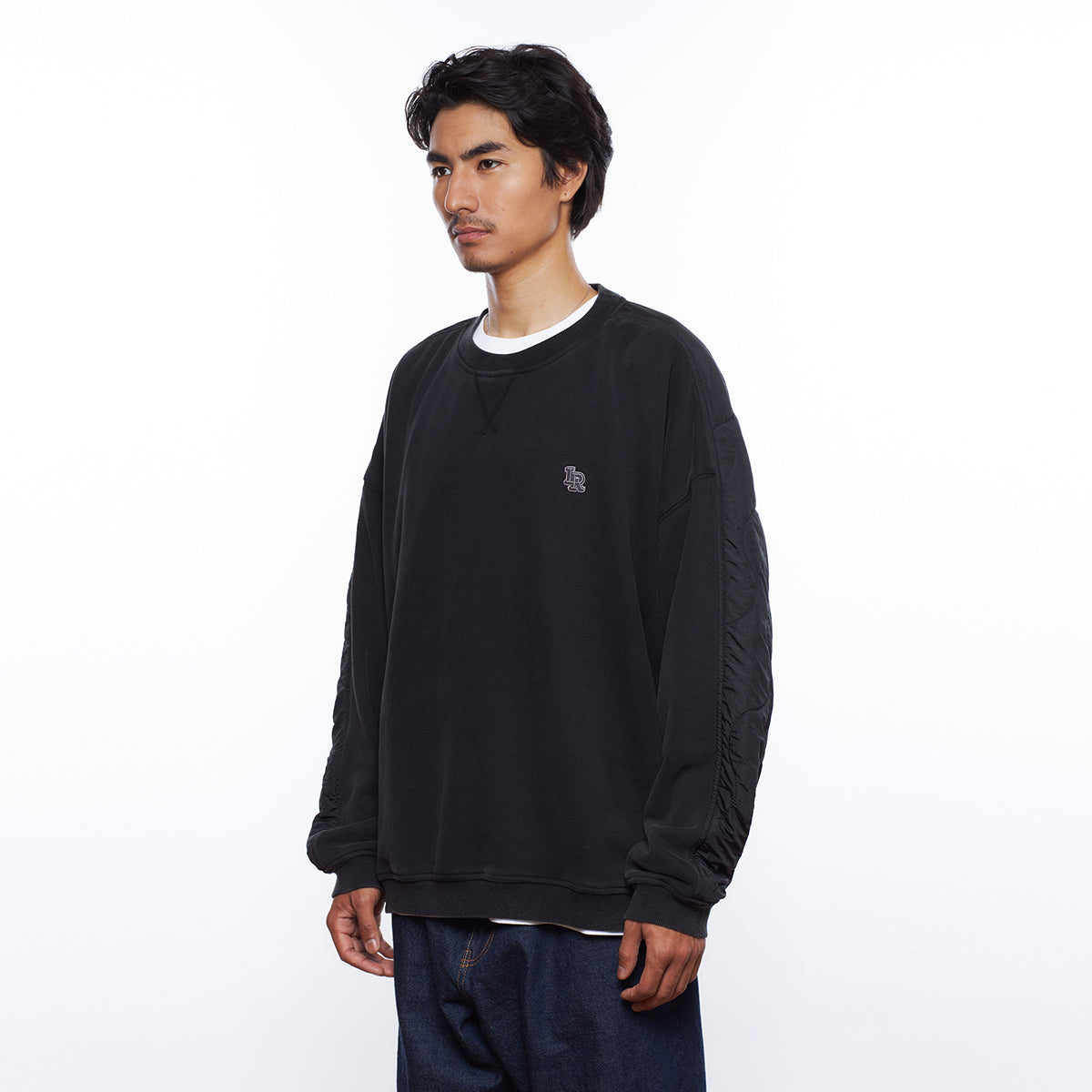 COTTON FLEECE QUILTED CREWNECK III