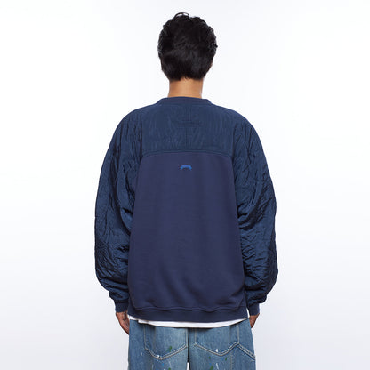 COTTON FLEECE QUILTED CREWNECK III