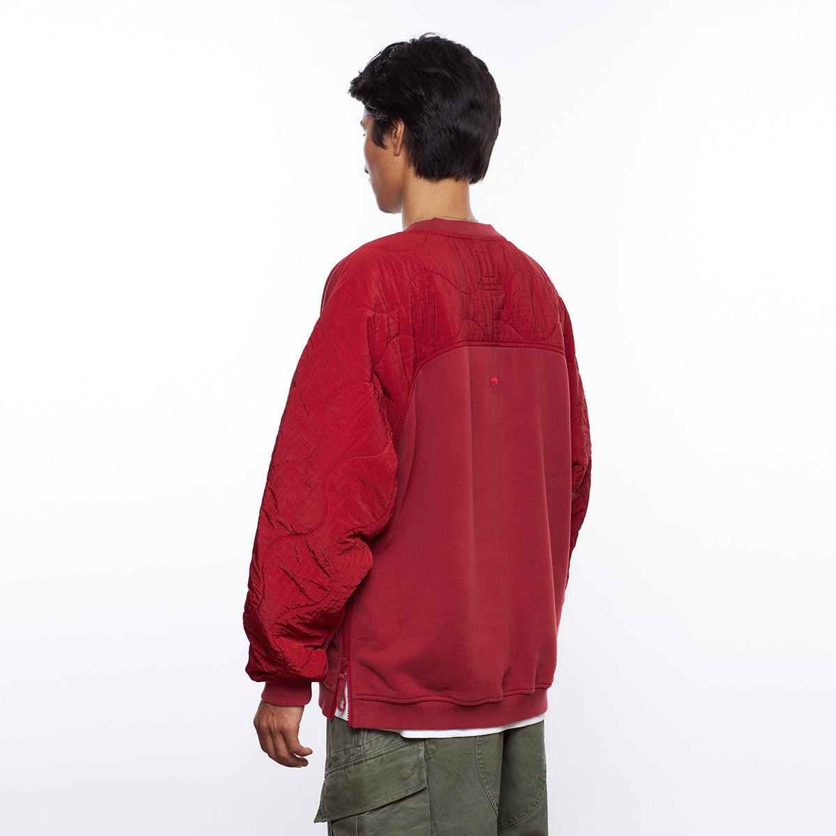 COTTON FLEECE QUILTED CREWNECK III