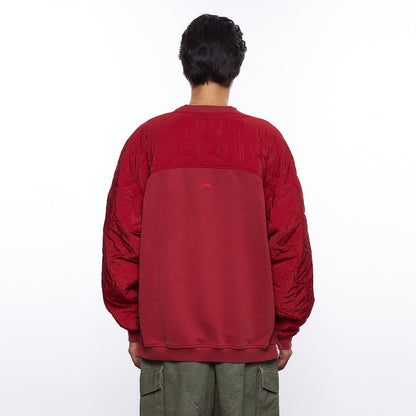 COTTON FLEECE QUILTED CREWNECK III