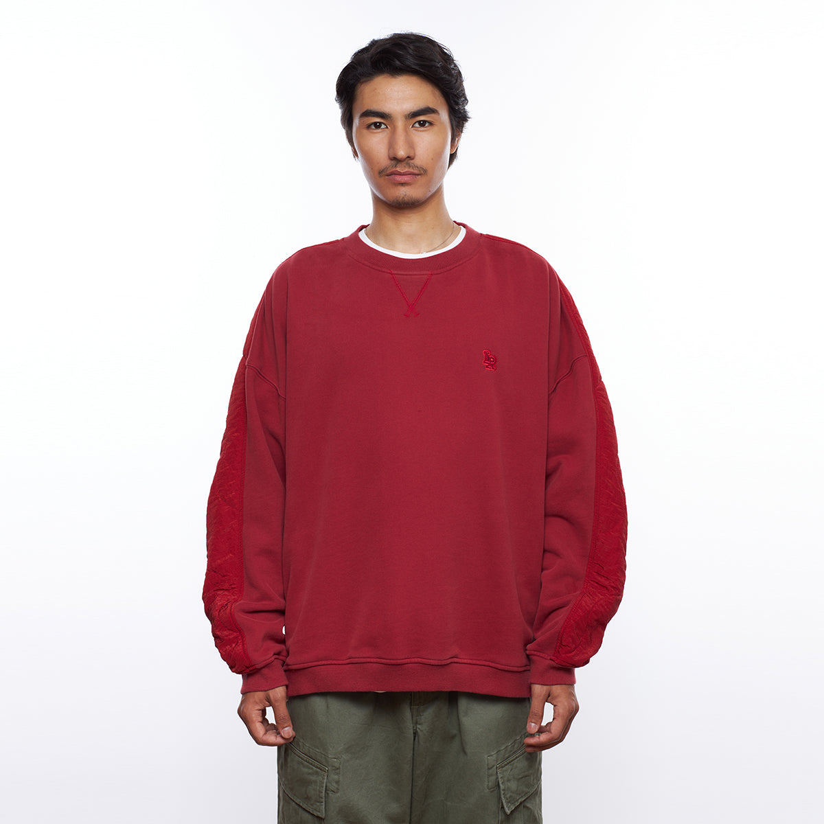 COTTON FLEECE QUILTED CREWNECK III