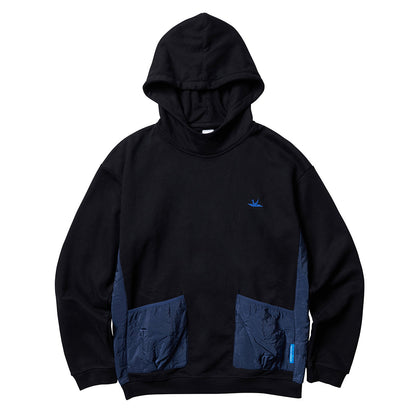 QUILTED POCKET HOODIE