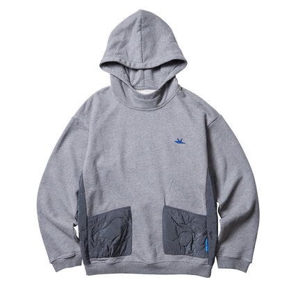 QUILTED POCKET HOODIE