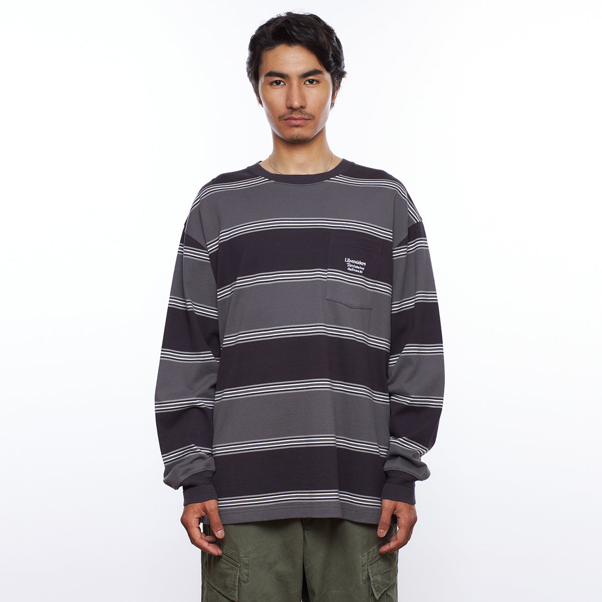 STRIPE L/S TEE