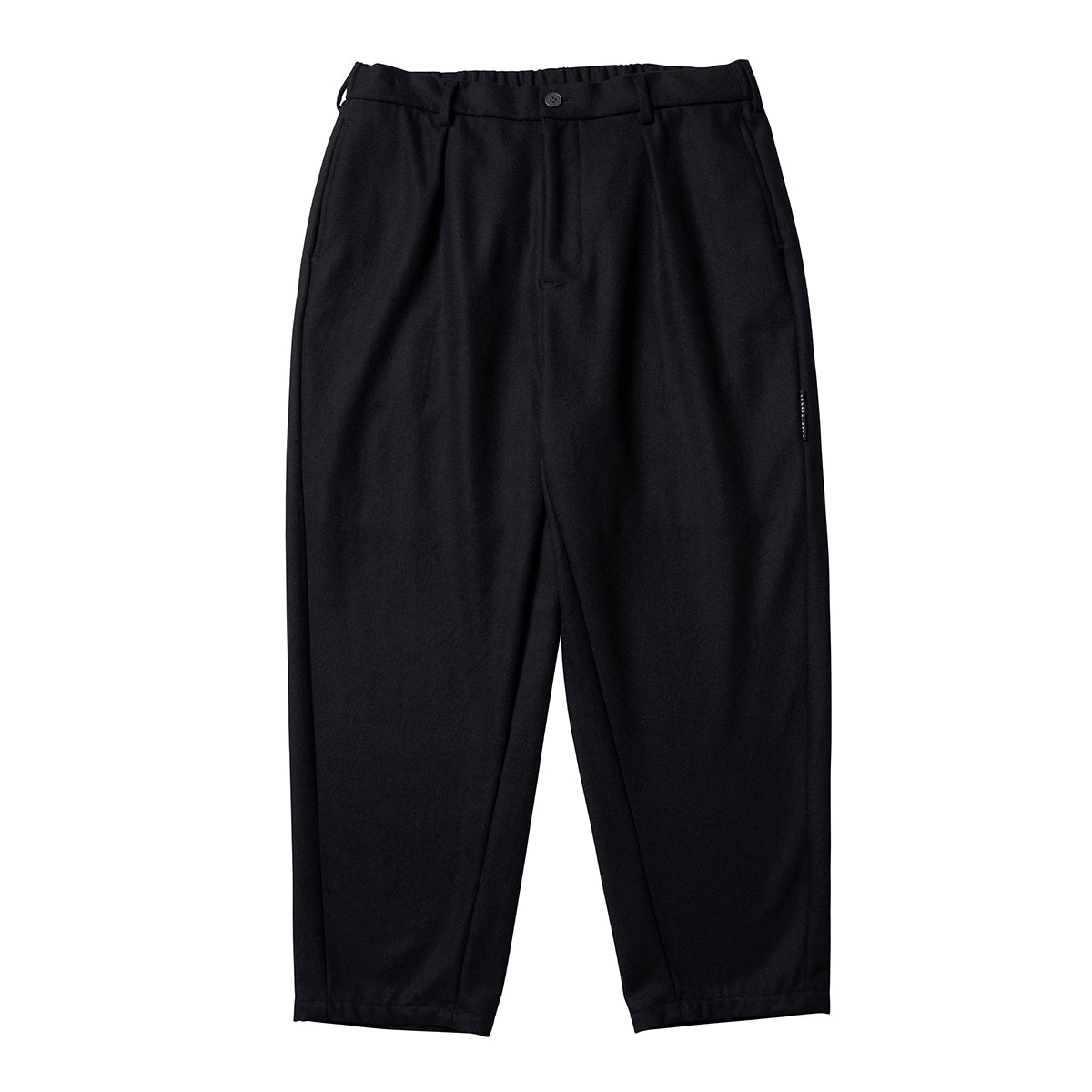 ONE TUCK WIDE WOOL PANTS