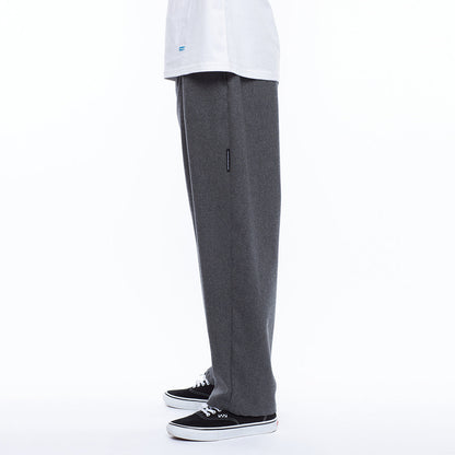 ONE TUCK WIDE WOOL PANTS