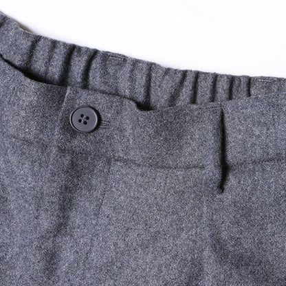 ONE TUCK WIDE WOOL PANTS