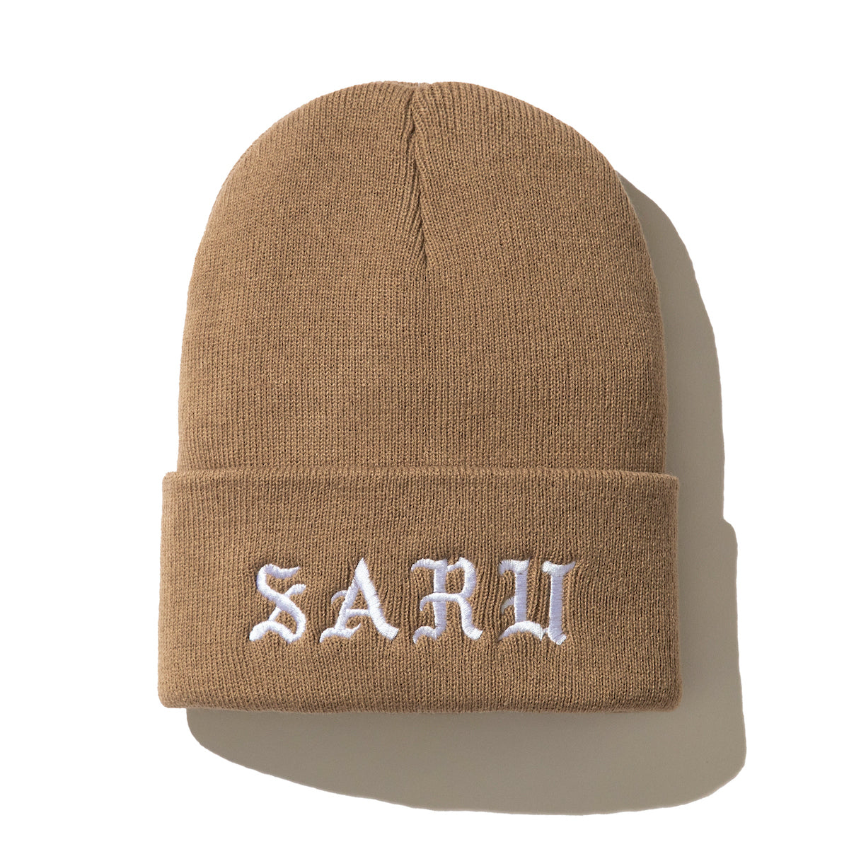 SARU IRON-ON LETTER KNIT CAP