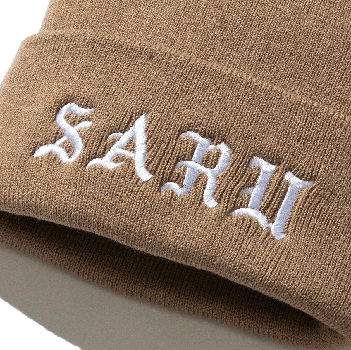 SARU IRON-ON LETTER KNIT CAP