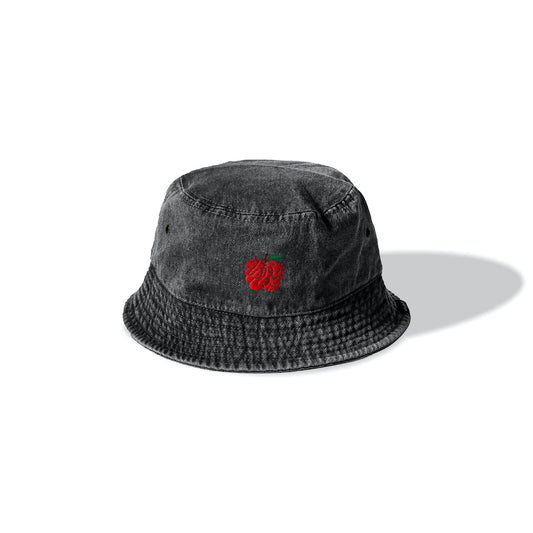 “Apple Logo" Denim Bucket Hat