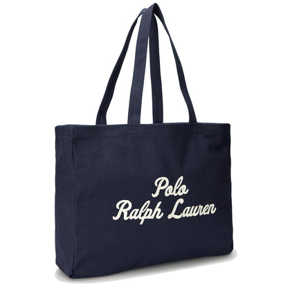 POLO RALPH LAUREN EMBROIDERY LARGE TOTE ポロ ラルフ ローレン エンブロイダリー ラージ トート MAPOBGS0G620195410【メンズ トートバッグ コットンキャンバス 大きめ A3 25FW】
