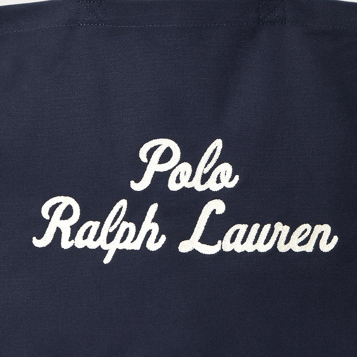 POLO RALPH LAUREN EMBROIDERY LARGE TOTE ポロ ラルフ ローレン エンブロイダリー ラージ トート MAPOBGS0G620195410【メンズ トートバッグ コットンキャンバス 大きめ A3 25FW】