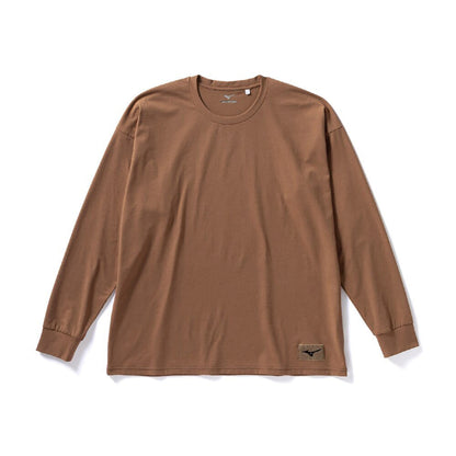 MIZUNO LOOSE FIT T-SHIRT (LONG SLEEVE) ミズノ ルーズフィットTシャツ(長袖) 32MA4US3【メンズ ルーズフィットTシャツ ストリート系ファッション スポーツウェア ストレッチ素材 可動域アップ 26SS】