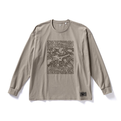 MIZUNO LOOSE FIT T-SHIRT (LONG SLEEVE) ミズノ ルーズフィットTシャツ(長袖) 32MA5US2【メンズ ストリートファッション ルーズフィットTシャツ スポーツウェア ストレッチ素材 可動域向上 26SS】