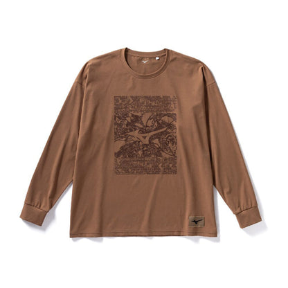 MIZUNO LOOSE FIT T-SHIRT (LONG SLEEVE) ミズノ ルーズフィットTシャツ(長袖) 32MA5US2【メンズ ストリートファッション ルーズフィットTシャツ スポーツウェア ストレッチ素材 可動域向上 26SS】