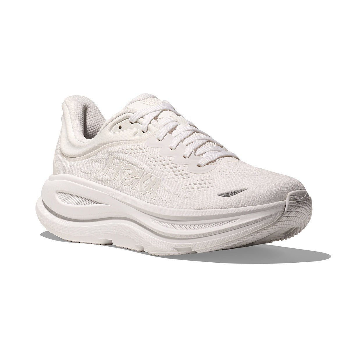 HOKA Bondi 9 ホカ ボンダイ 9 1162012-WWH【レディース トレイルランニング グリップ 軽量 クッション 耐久性 26FW】